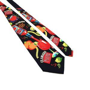 Motts Men Women Neck Tie Clamato Server Bartender Bloody Mary Restaurant Work